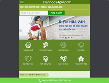 Tablet Screenshot of dienhoa24gio.com